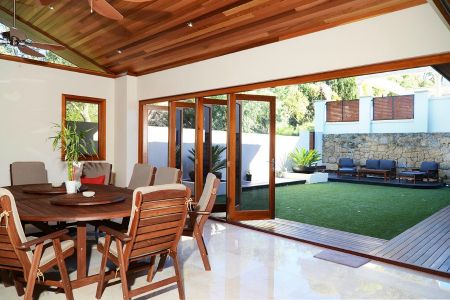 Open to nature, open to design with Michigan Folding Doors, your home improvment partner. Open wider, create possibility